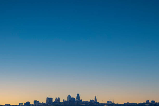 Kansas City skyline at sunset