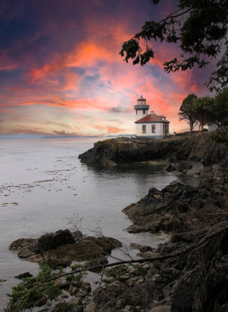 istock Lime kiln lighthouse, San Juan Island 1408282600