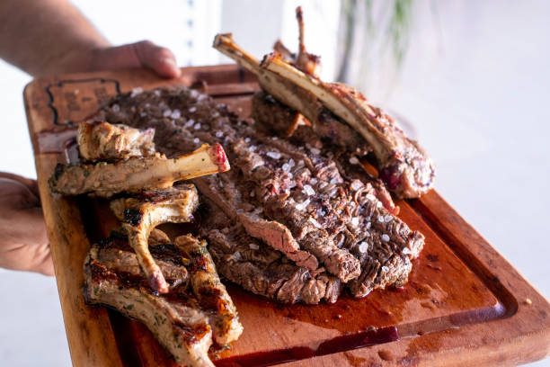 istock Serving a portion of grilled meat. 1408284593
