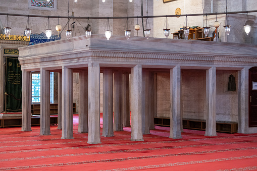 Suleymaniye mosque interior details