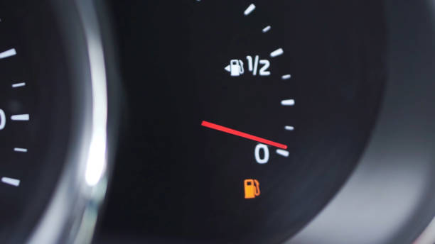 Close-up car dash board petrol meter, fuel gauge, with over full gasoline in car. Clip. Gasoline sensor Close-up car dash board petrol meter, fuel gauge, with over full gasoline in car. Clip. Gasoline sensor. wildlife reserve stock pictures, royalty-free photos & images