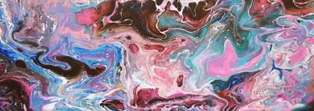 Marble texture. Acrylic painted backdrop. Abstract acrylic painted background.