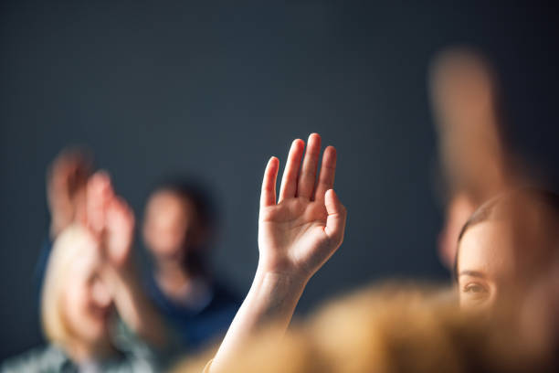 istock Close Up of a Raised Hand 1408304013