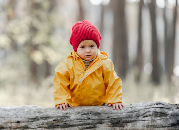istock Little girl walking in the forest 1408309685