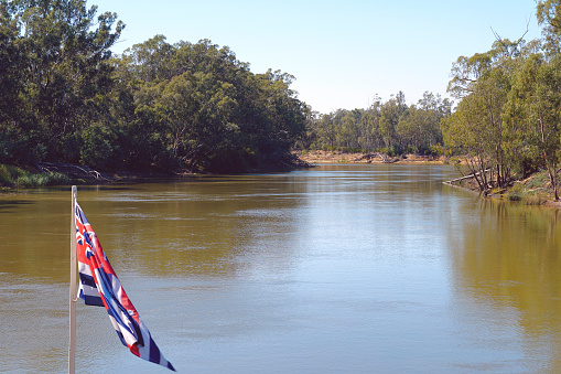 Cruising the Murray River in the historic port area in the Northern Country