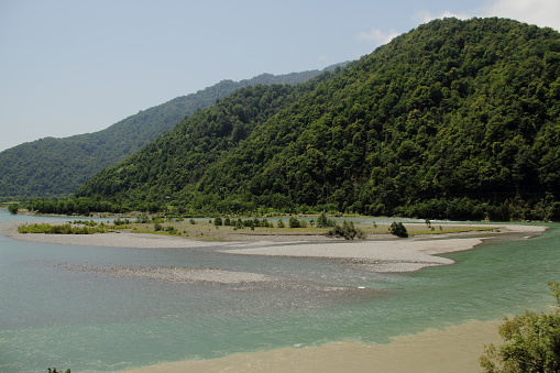 Georgia nature landscape, Caucasus mountains