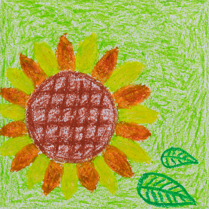 Child's Drawing -sunflower