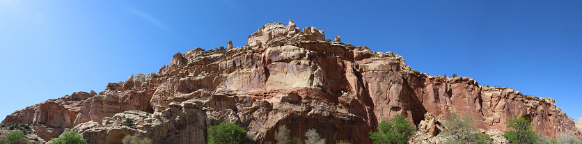 Panoramic of Kiet Siel Ruins at Navajo National Monument, Arizona, USA. 2 files stitched.
