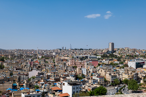 Gaziantep city view, city scape of Gaziantep in Turkey. Gaziantep is the sixth-most populous city in Turkey.