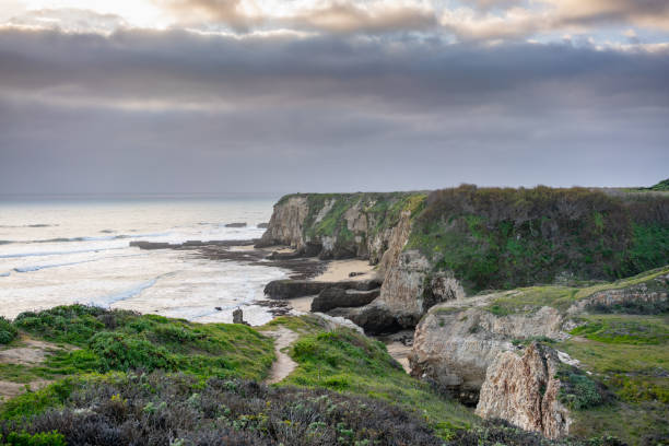 istock Davenport beach in California 1408328881