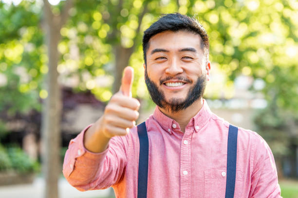 istock Man in casual clothes gesturing being well with the hand 1408331454