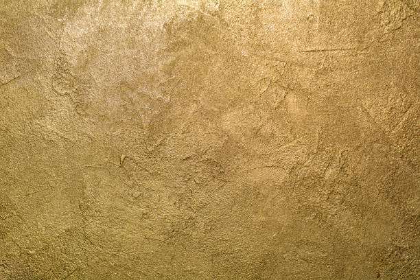 istock Golden wall texture. Yellow shining background 1408334573