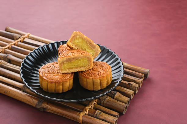 istock Moon Cake, traditional Chinese snack 1408335519