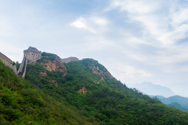 istock The Great Wall and the beautiful clouds in the morning 1408340270