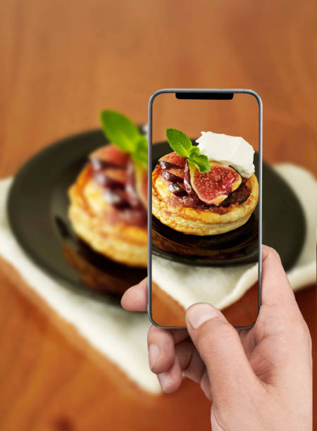 istock Taking photo of a dessert 1408351415