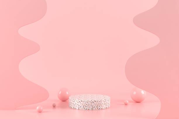 istock Abstract minimal scene, design for cosmetic or product display podium 3d render. 1408357620