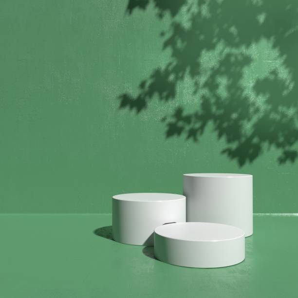 istock Abstract minimal scene, design for cosmetic or product display podium 3d render. 1408357642