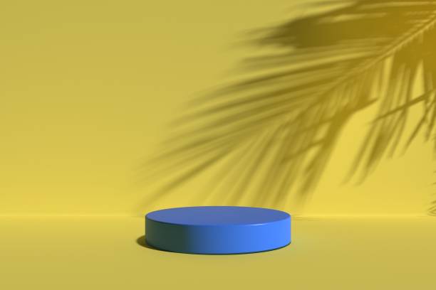 istock Abstract minimal scene, design for cosmetic or product display podium 3d render. 1408357687
