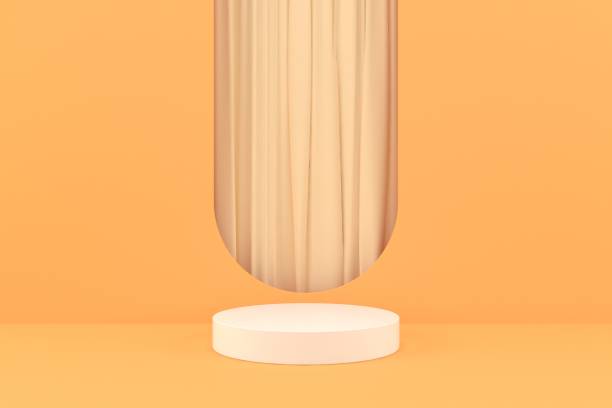 istock Abstract minimal scene, design for cosmetic or product display podium 3d render. 1408359121