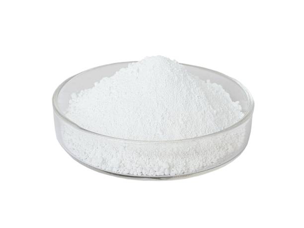 istock Titanium dioxide white powder in glass plate 1408369934