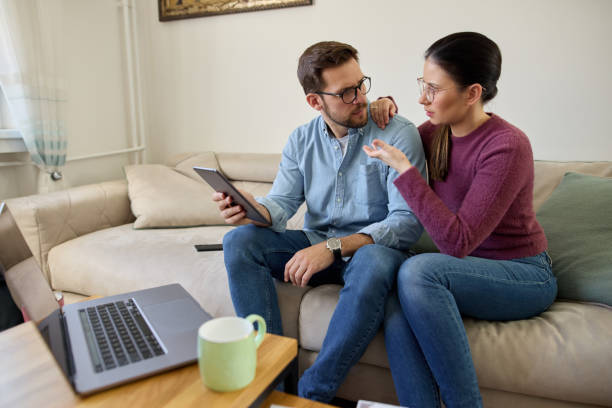 istock Checking their social media together 1408370188