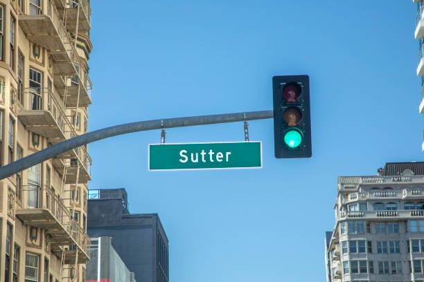 istock street name signage Sutter in San Francisco, 1408372574