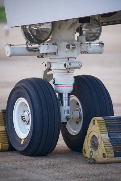 istock Corporate Private Jet Landing Gear 1408372681