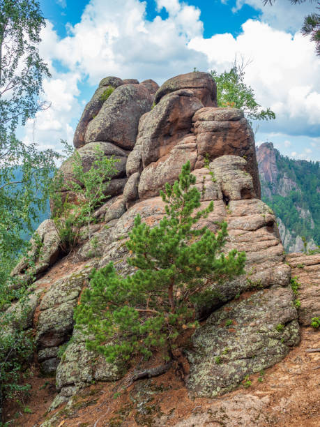 istock High forest rocks for advanced hiking and alpinism. 1408383719