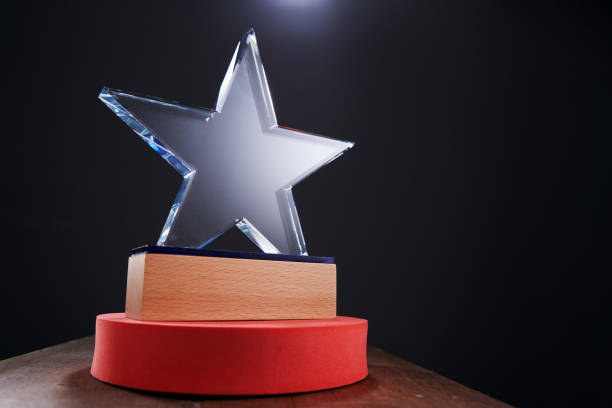 istock crystal star shape trophy against black background 1408394768