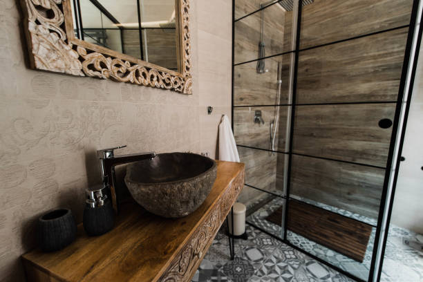 istock Modern bathroom interior stock photo. 1408396508