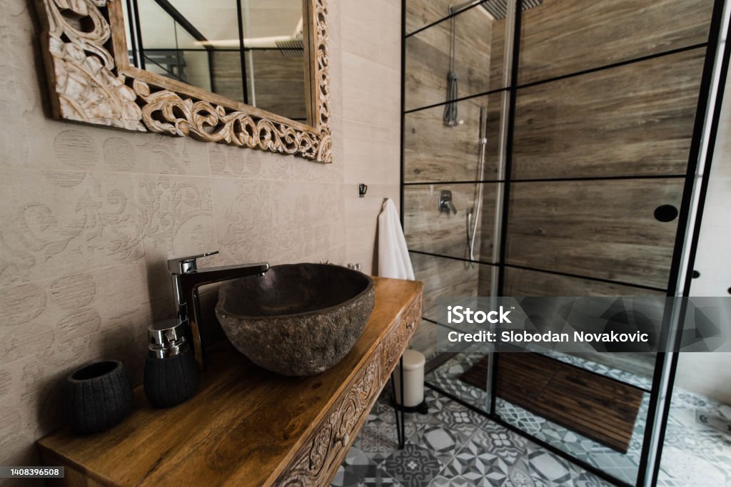 Modern bathroom interior stock photo. Bathroom Stock Photo