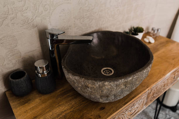 istock Modern bathroom interior stock photo. 1408396523