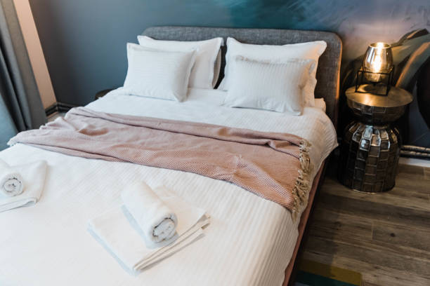 istock Modern hotel room stock photo. 1408397289