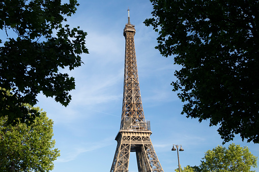 Paris, France - cityscape view with Eiffel Tower. UNESCO World Heritage Site.