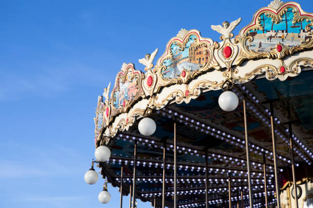 Merry-go-round near the Eiffel Tower in Paris