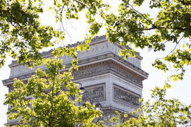 The Arc de Triomphe, late afternoon in springtime