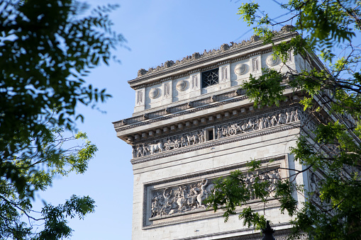 The Arc de Triomphe, late afternoon in springtime