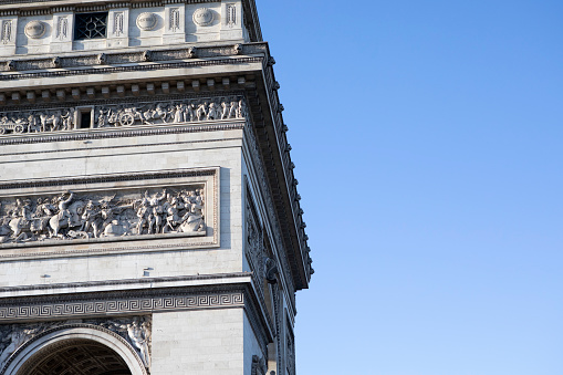 The Arc de Triomphe, late afternoon in springtime