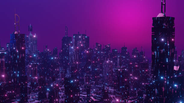 istock Concept Of The Future Urban Landscape Concept Background 3d Render 1408402515