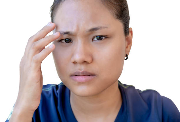 istock Young woman with upset expression looking at camera. Confused girl expressing distrust and suspicion, doubt and confusion. Woman with disgruntled face, worried and troubled uneasy, stare camera angry 1408405163