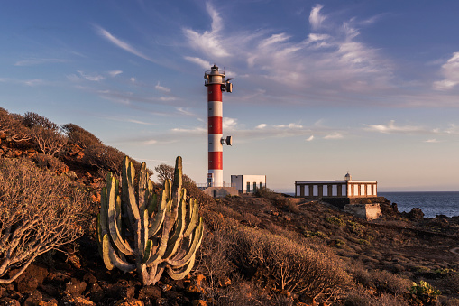 Punta de Rasca lighthouse in Abona, Tenerife, canary Islands, Spain