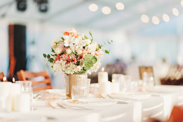 istock Fresh flowers wedding decoration 1408418200