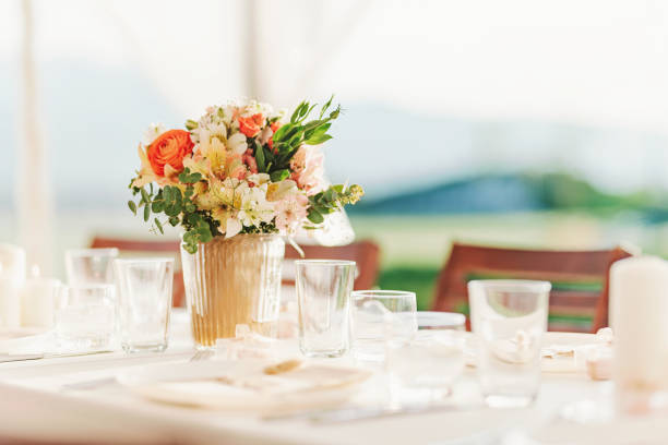 istock Fresh flowers wedding decoration 1408418244
