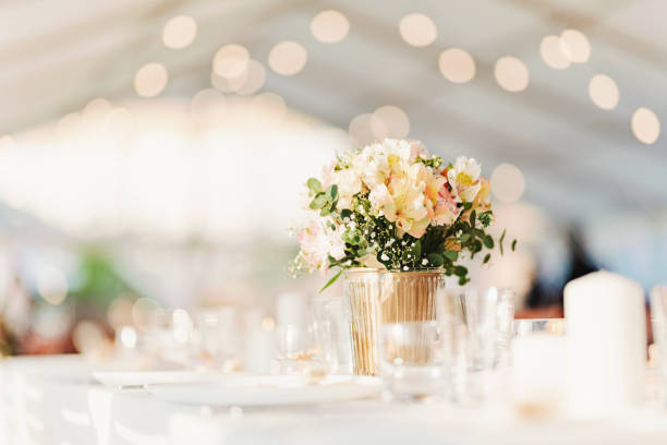 istock Fresh flowers wedding decoration 1408418302