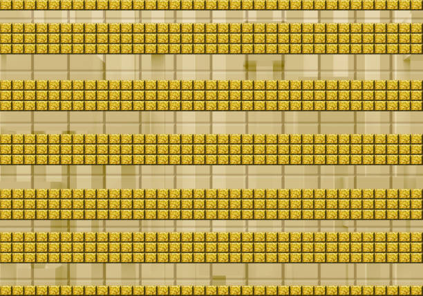 3d abstract geometric wallpaper.\ngolden pattern squares background