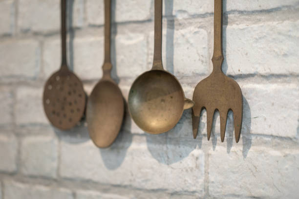 istock Set of antique kitchen untensils - Interior decoration. 1408425153