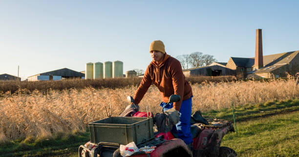 Riding a Quad Bike on the Farm