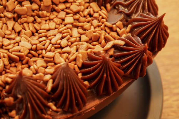 istock Close-up at delicious chocolate. 1408428798
