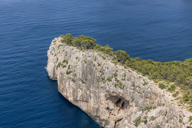 Mirador Es Colomer Panorama (Punta de la Nau), Close-Up, Mallorca Island, Spain.