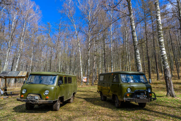 South Ural sport utility vehicle with a unique landscape, vegetation and diversity of nature in spring. Beloretsk, Russia - May 6, 2022: South Ural sport utility vehicle with a unique landscape, vegetation and diversity of nature in spring. south ural stock pictures, royalty-free photos & images